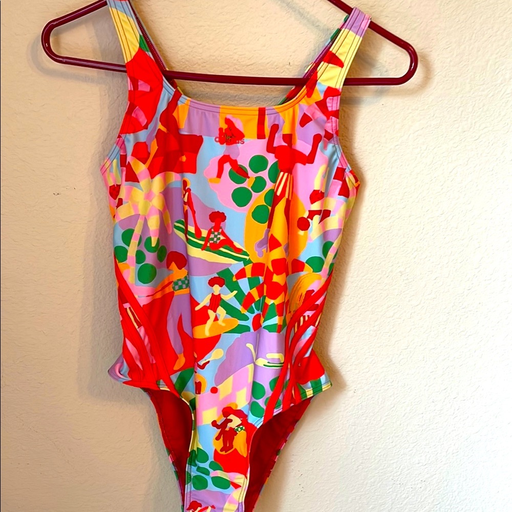 FARM Rio Adidas Collaboration  Swim Suit . NEW with Tags . Sz 12